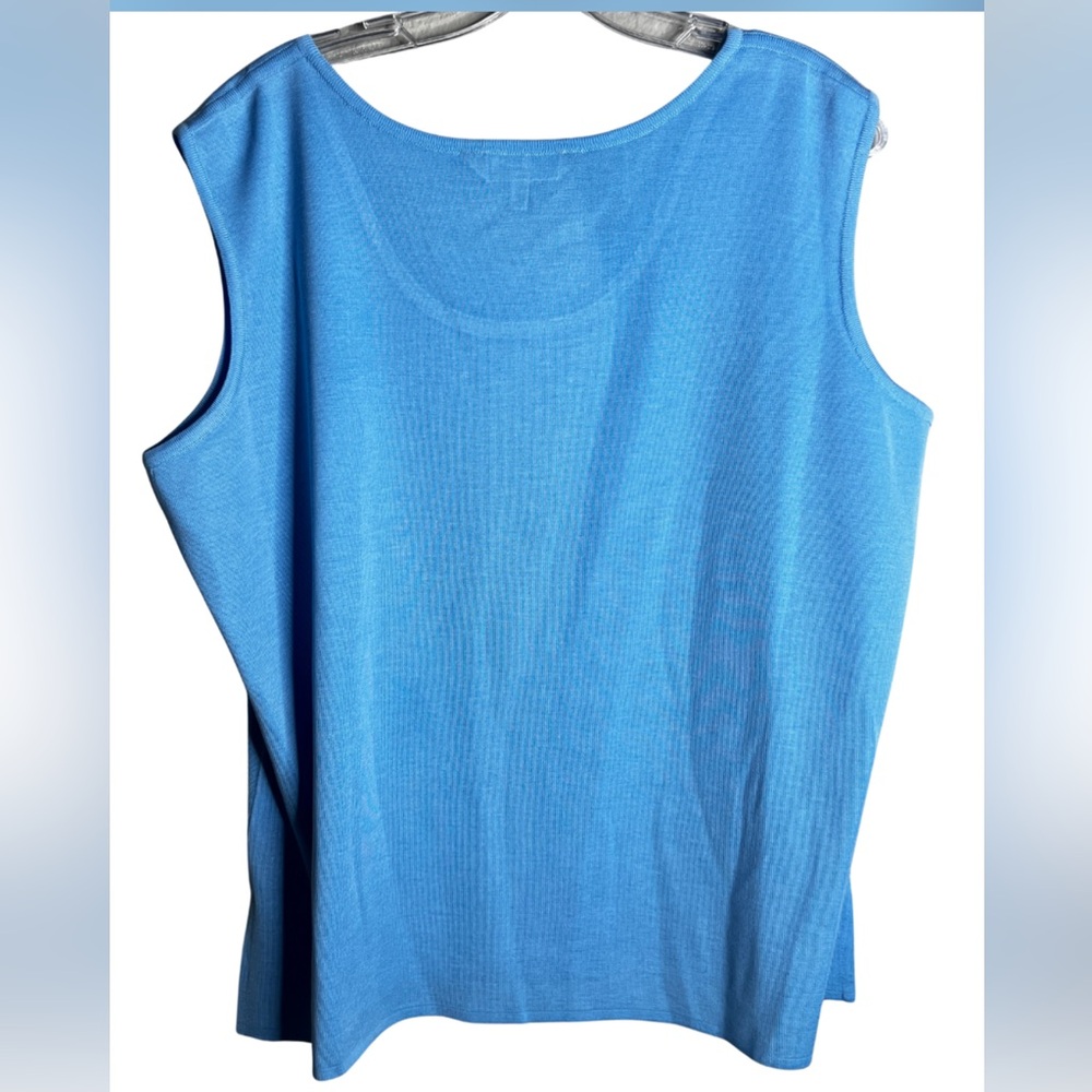 Ming Wang Vibrant Blue Tank Top - Picture 5 of 8